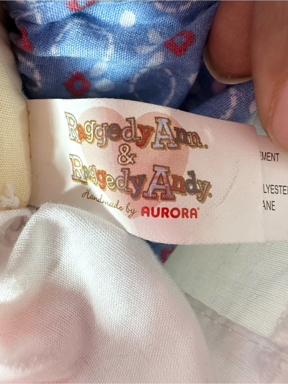 Raggedy Ann Doll- PRELOVED- aurora